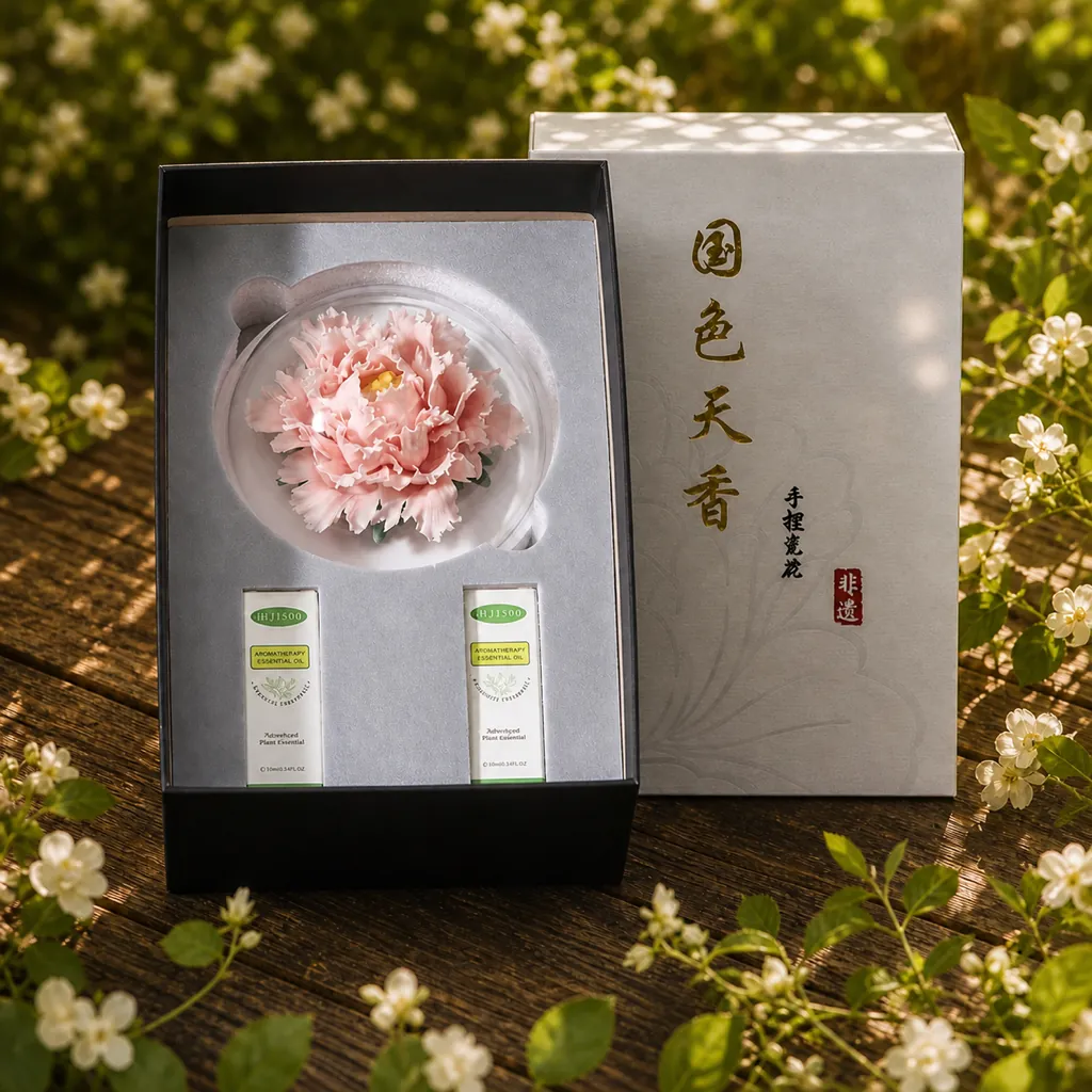 Grand Peony Diffuser Set — Gift box
