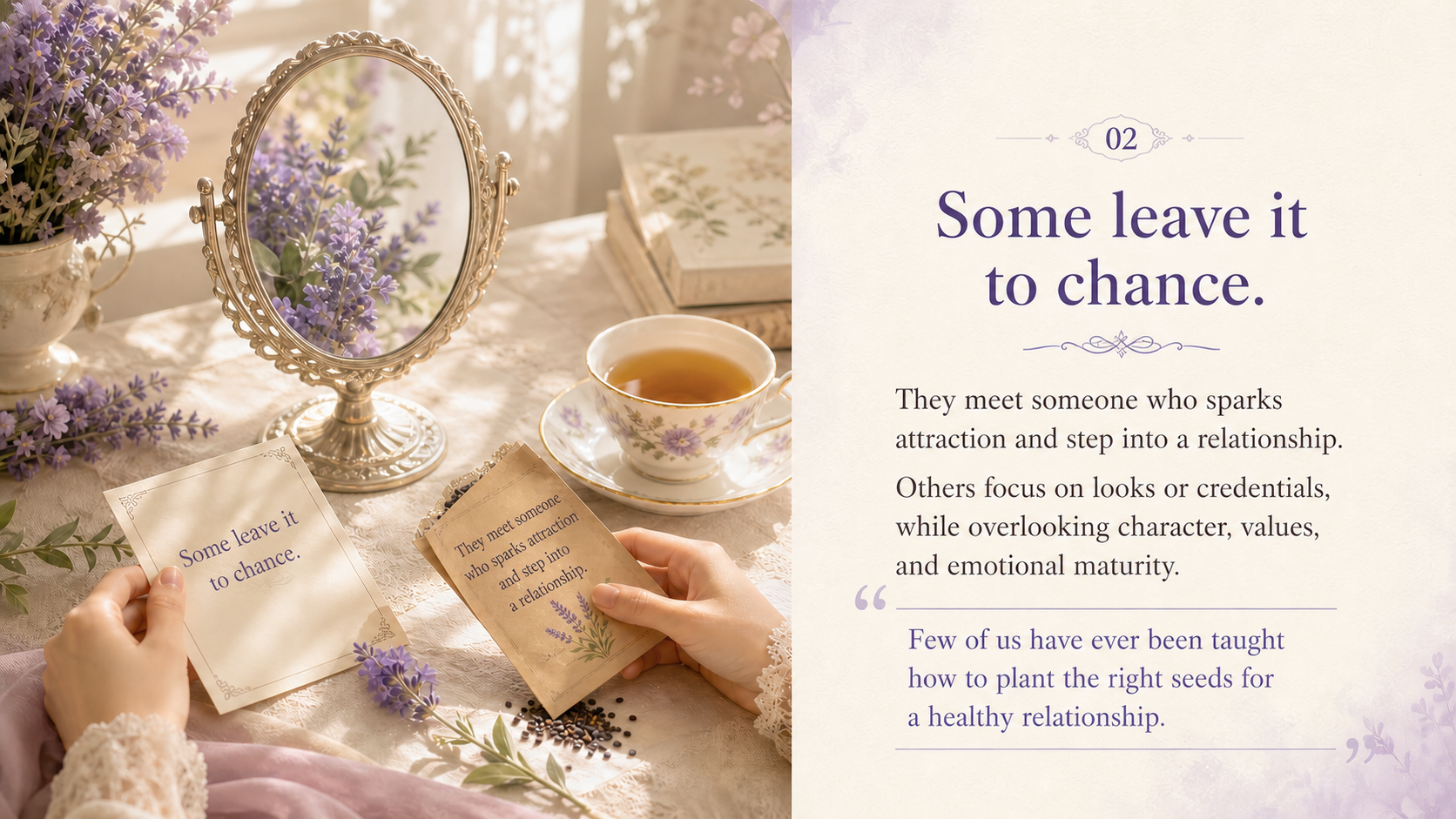 Seeds of Love: For Singles course story, page 2