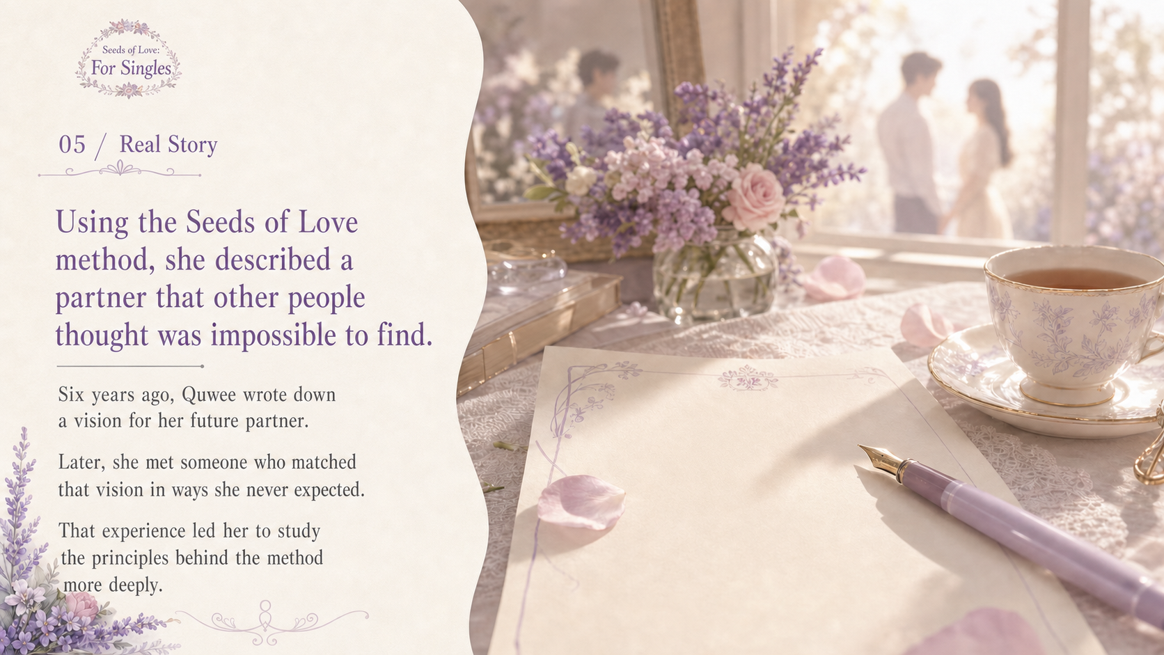 Seeds of Love: For Singles course story, page 5