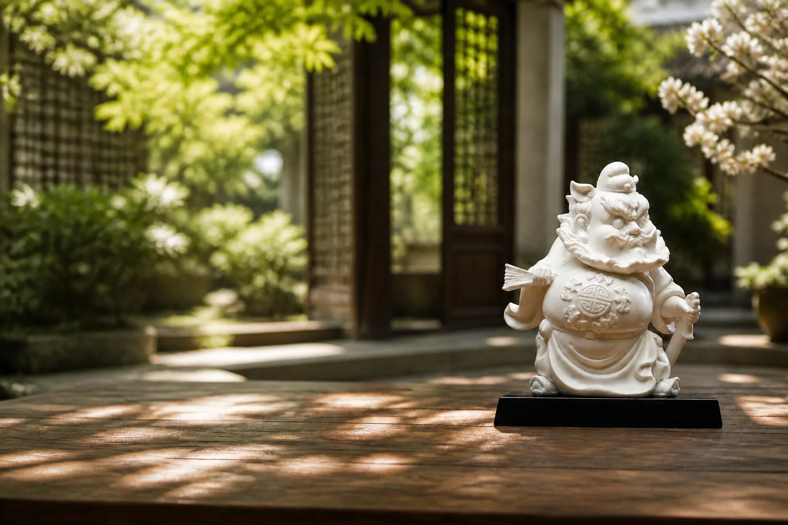 White porcelain figures